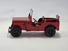 Marx Red Willys Jeep   Metal toy   pressed steel