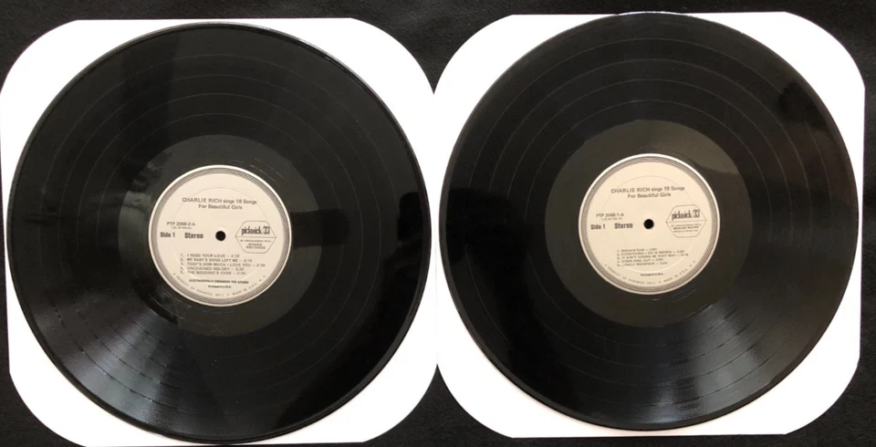 Charlie Rich Sings 18 Songs for Beautiful Girls - 2-Record Set, Pickwick/33 - Image 3 of 3