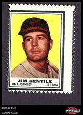 1962 Topps Stamps Jim Gentile Orioles 3 - VG