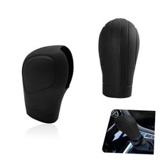 2 PCS Gear Shift Knob Cover, Silicone Anti-slip Scratch-resistant Shift Knob