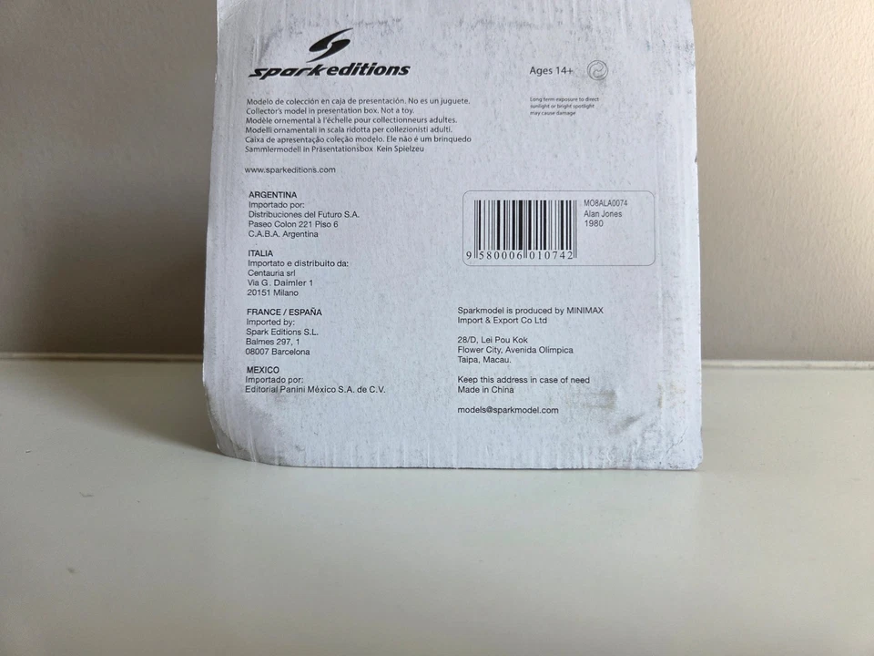 Casco Spark 1/5 - A. Jones - Williams, campione del mondo 1980 - MO8ALA0074 - Immagine 4 di 4