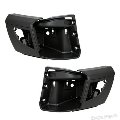 New Side Bumper Set Driver + Passenger w/ Fog Light Hole 2018-2024 Volvo VNL