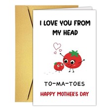 Funny Mother's Day Card for Mom Grandma, Humorous Pun Mother's Day Card Gift