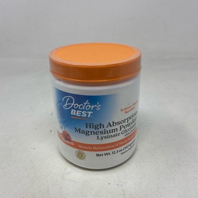 Doctor's Best High Absorption Magnesium Powder Sweet Peach 12.3 oz