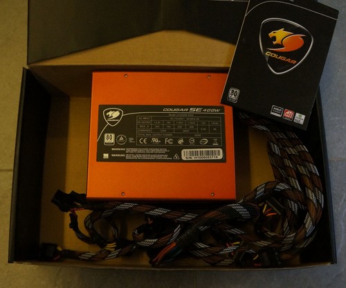 Cougar SE 400 PC-Netzteil, 400 Watt, 140mm Lüfter, Neuwertig