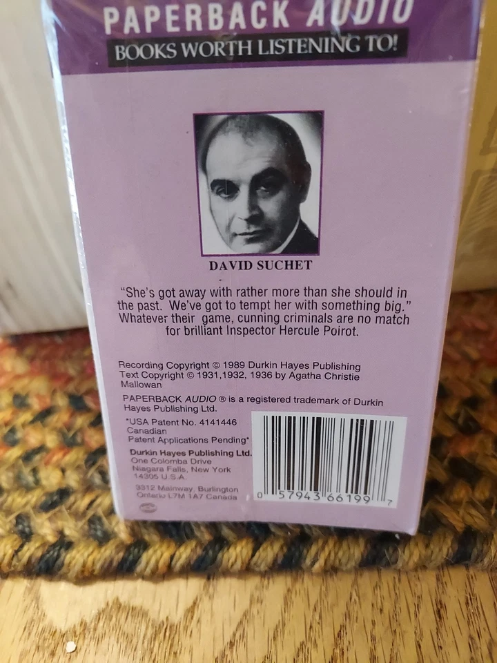 1989 Agatha Christie Paperback Audio the incredible theft Cassette Tape sealed - Image 2 of 2