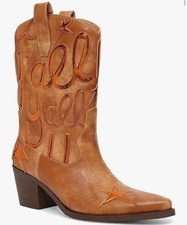 NEW Metallic Cowboy Cowgirl Boots Mid Calf Sl...