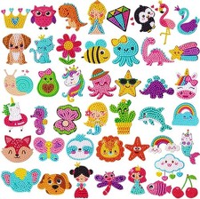 Diamond Art Kits for Kids 44 Designs Diamond Stickers Arts and Crafts Painting K