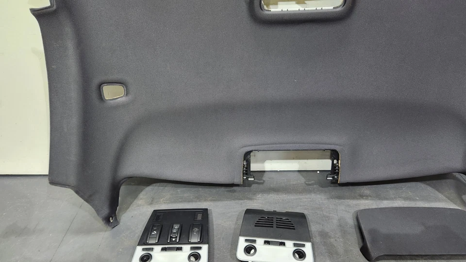 ✅ 原始设备制造商宝马 E92 Coupe M3 335 黑色车顶柱遮阳板套装 煤灰色 — 第 3/4 张图片