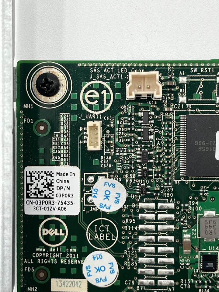 3P0R3 Dell PERC H310 6Gb/s PCI-E x8 SAS SATA RAID Controller Card 03P0R3 - Image 3 of 4