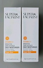 Image of 2 X Super Facialist Vitamin C+ Brighten Skin Defence Moisturiser 75ml New 
