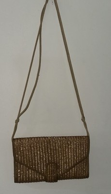 Tan/light Brown Straw Purse