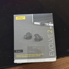 Jabra Evolve2 Buds TYPE C MS True Wireless Earbuds Black New-In-Box Unused