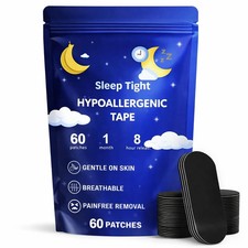 60 Pcs Mouth Patch Tape Strip Advanced Gentle for Improved Breathing