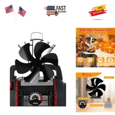 Wood Stove Fan for Buddy Heater, Heat Powered Fireplace Fan Thermoelectric Therm