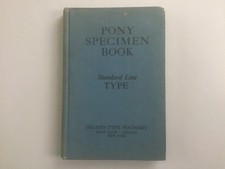 Inland Type Foundry 1907 Pony Specimen Book