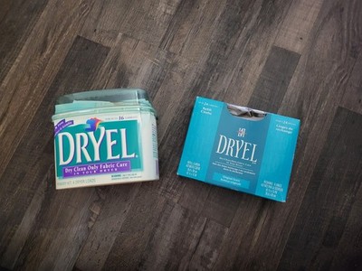 Lot Of Vintage Used Dryel At Home Dry Cleaning Kit & New In Box Refill Kit