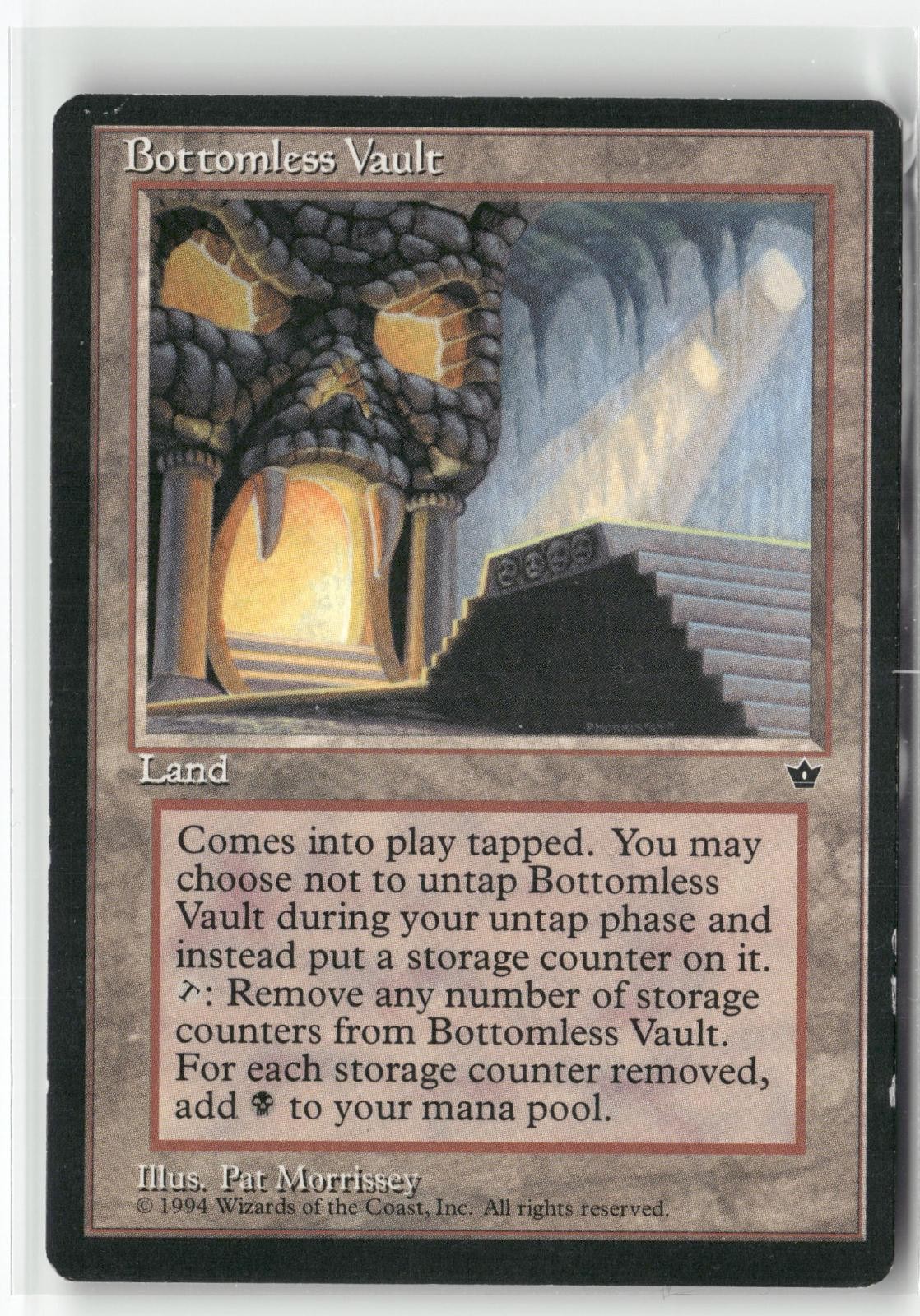 Bottomless Vault Rare Fallen Empires Magic: The Gathering Moderately Played