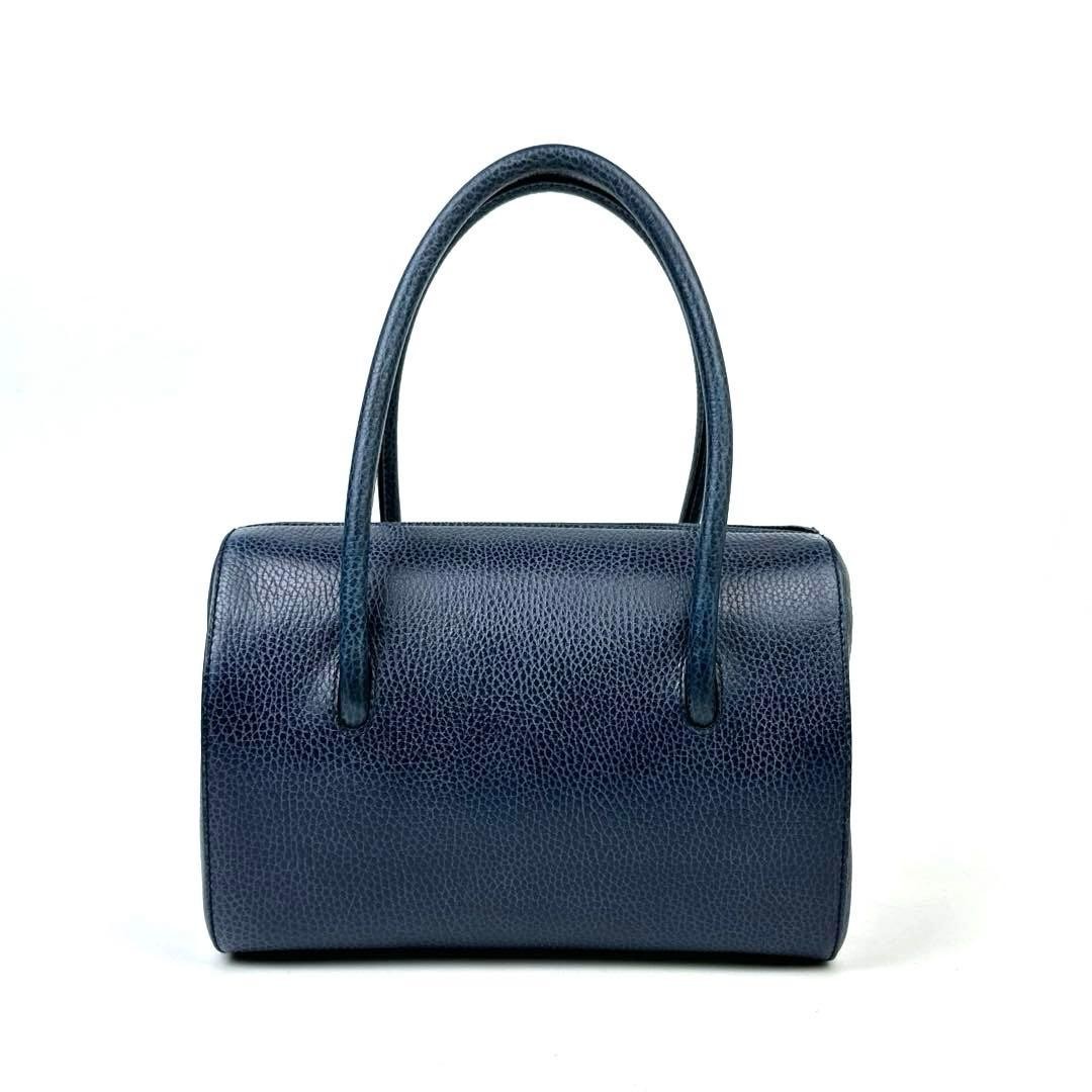 Cartier Hand Bag Must Navy Leather Vintage Vtg Authentic Used image 4