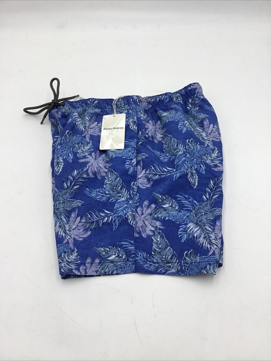 Tommy Bahama Mens Naples Coast Faded Palms Swim Trunks in Team