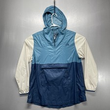 NORTH FACE Women's WINDWALL ANORAK Packable Lightweight Jacket Blue