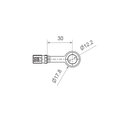 Brake hose fitting MATTHIES TYP200 12mm black