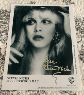 STEVIE NICKS FLEETWOOD MAC SIGNED OVERSIZED HERBERT WORTHINGTON 111 PHOTOGRAPH