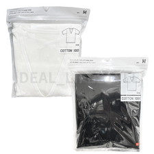 2-Pack UNIQLO Cotton V-Neck T-Shirt Undershirt Short-Sleeve 486963 NWT