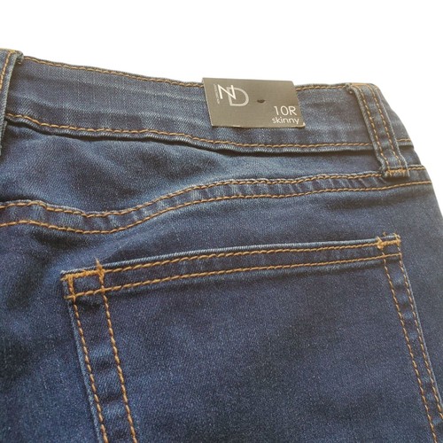New Directions Denim Jeans Aztec Embellished Dark Wash Skinny Pants Woman Sz 10R - Picture 7 of 14