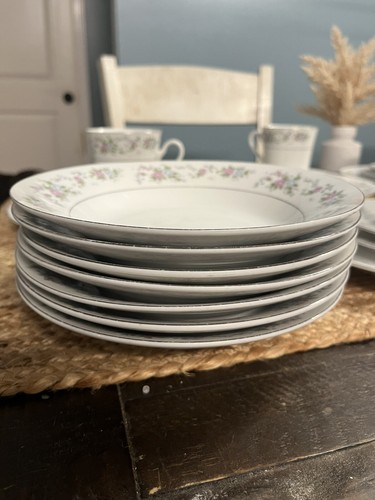 FINE CHINA: SANGO "CANNES" FINE CHINA DISH DINNER SET FOR 7 - Picture 8 of 15
