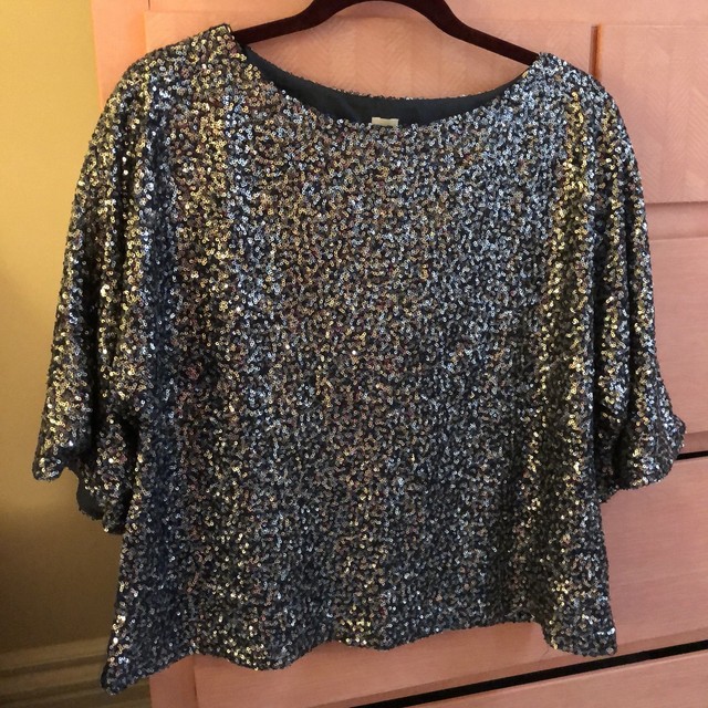 elegant sequin top