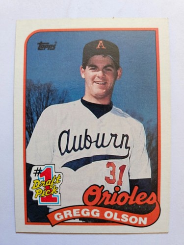 Gregg Olson #161 1989 Topps card