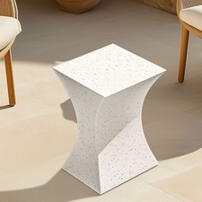 32cm Square Garden Coffee Table Concrete Side Table for Patio Backyard Poolside