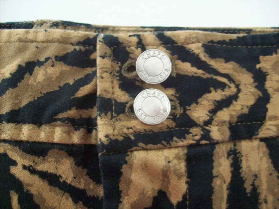Chaps Petites Womens Animal Print Skirt SIZE 16P PETITES Sexy Cute Party Casual - Image 2 of 4