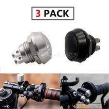 3pcs Motorcycle Handlebar Control Switch Momentary / Self Latch Button Universal