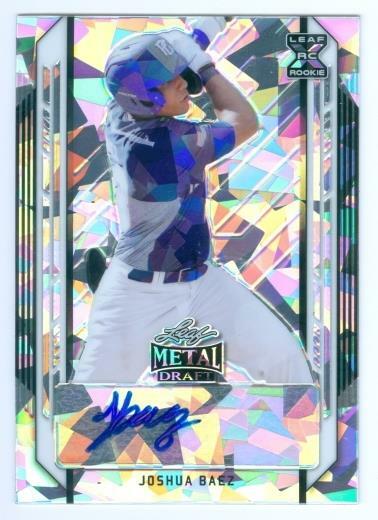 JOSHUA BAEZ "XRC CRYSTALS AUTOGRAPH CARD" LEAF METAL DRAFT 2021