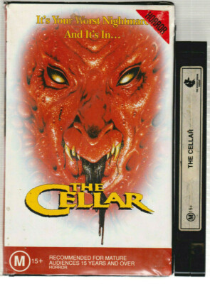 RARE VHS Video Tape THE CELLAR Big Box Clamshell Ex-Rental Horror Kilpatrick