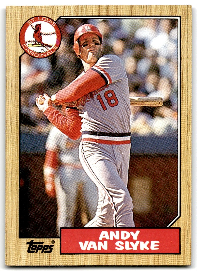 1987 Topps Baseball Card Andy Van Slyke St. Louis Cardinals #33 | eBay