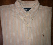 Men's Ralph Lauren Classic Fit Long Sleeve Button Front Shirt - Size 16 32/33
