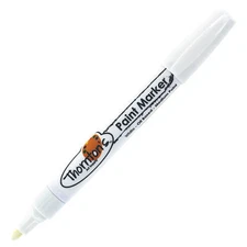 Thornton's Art Supply Oil-Based Craft Art Paint Markers, Medium Point White Ink