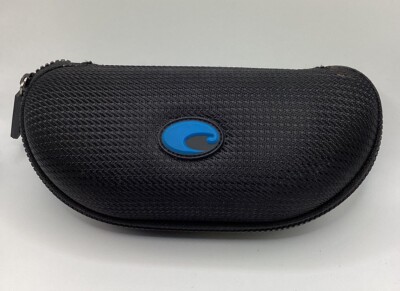 COSTA DEL MAR Black Sunglasses Zipper Hard Clamshell Holder NO Glasses Case  Only