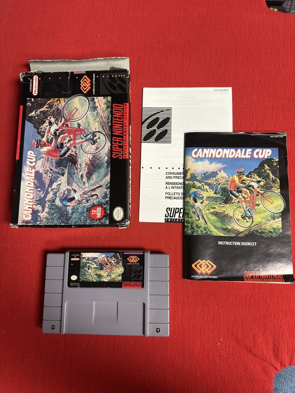 Cannondale Cup (Super Nintendo Entertainment System, 1994) Boxed