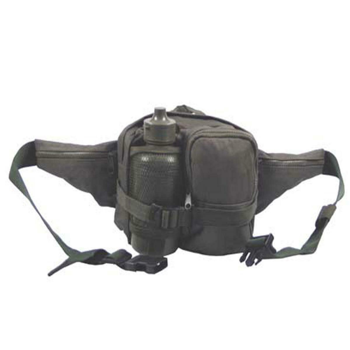 MFH Waist Bag With Water Bottle Bum Bag Hip Bag Green OD