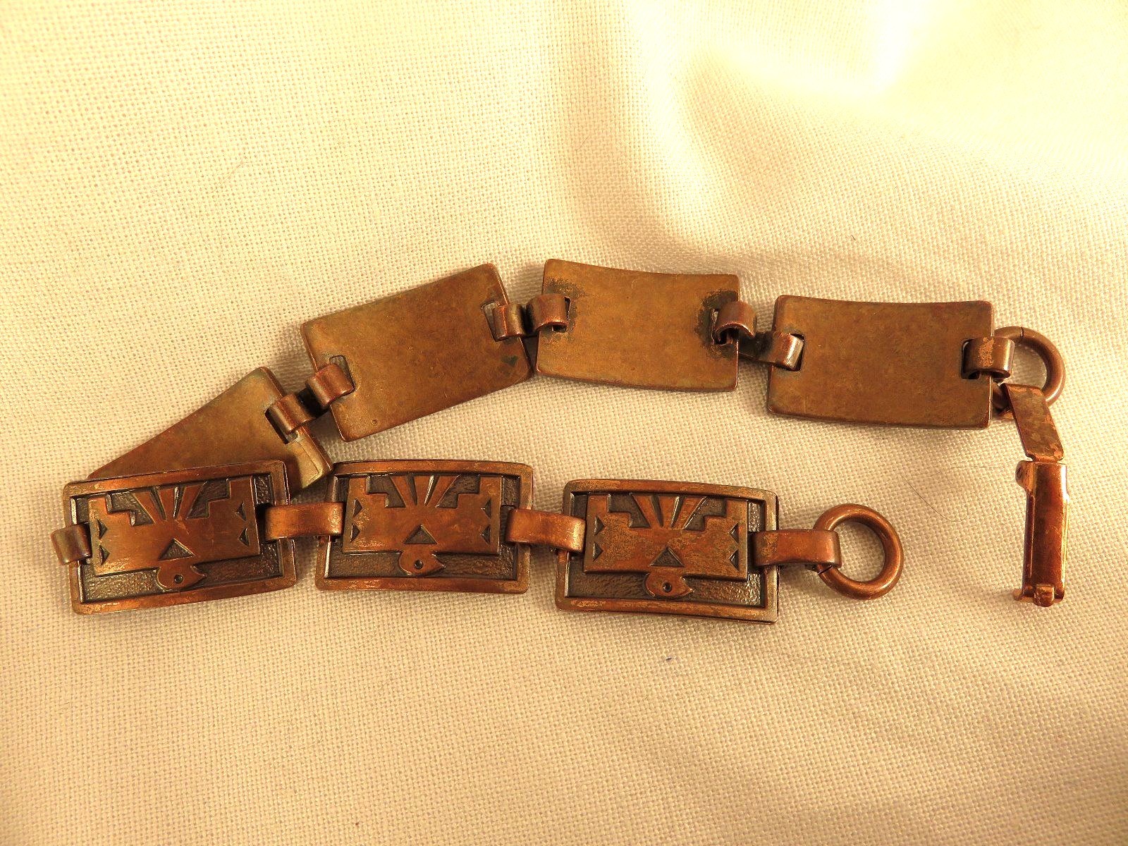 Copper Thunderbird Rectangular Link Bracelet  (62… - image 4