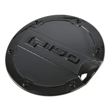Matte Black ABS Fuel Tank Cover Door Gas Filler Cap Fit For Ford F150 2015-2020