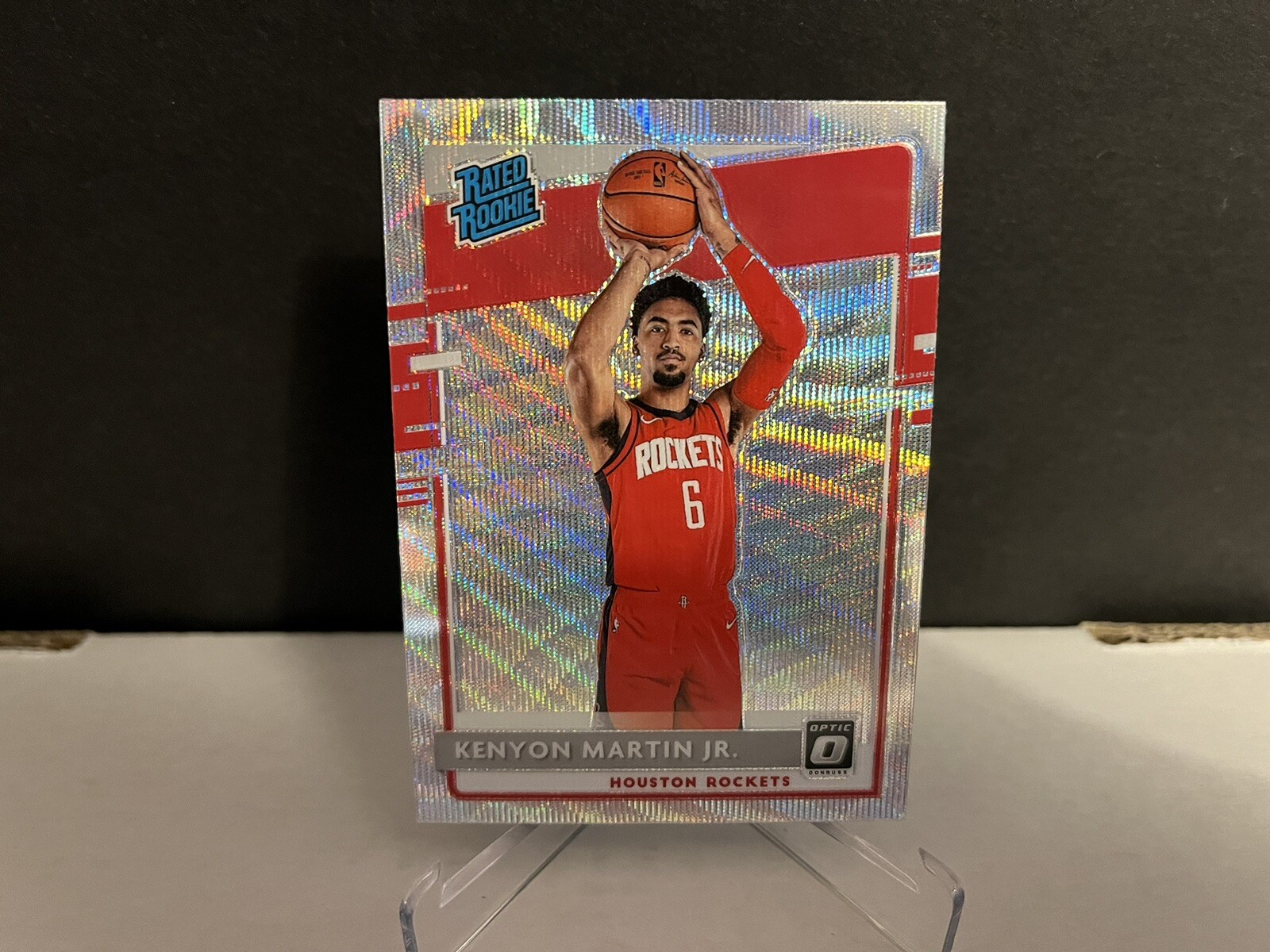 2020-21 NBA Optic Kenyon Martin Jr. #197 Fanatics Silver Wave Prizm Rookie Card