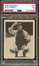 BB - 1939 - Play Ball - #39 - Rick Ferrell - PSA 5 - EX