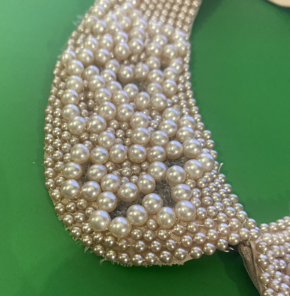 Gargantilla vintage de perlas blancas con cuello de cuentas hecha en Japón A SPECIALTY HOUSE FASHION Foto 3 de 4