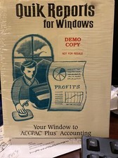 Quik Reports For Windows For ACCPAC Plus Accounting.