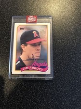 Jim Abbott 2023 Topps Archives Signature Series 1989 Topps Autograph Auto 52/58